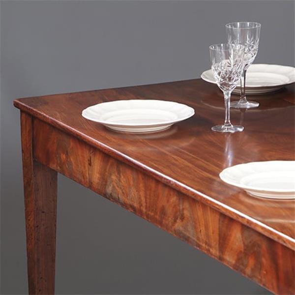 Grote foto louis seize werktafel op strakke tapse poten bloemmahonie randen ca 1800 no.932635 antiek en kunst stoelen en banken