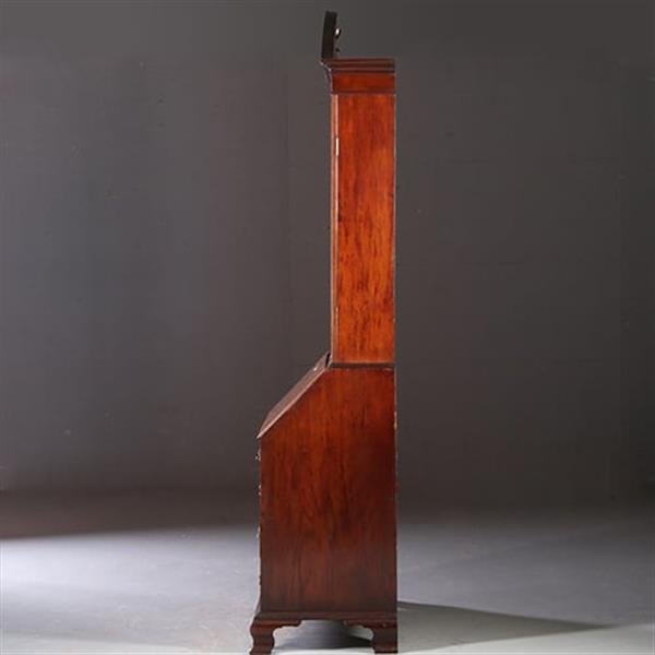 Grote foto engels georgian topbureau ca 1830 mahonie ingelegd met satijnhout no.950130 antiek en kunst overige in antiek gebruiksvoorwerpen