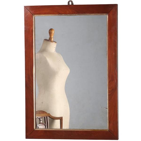 Grote foto rechthoekige biedermeier spiegel bloemmahonie en vergulde binnenlijst ca 1830 no.950079 hoogte 0 9 antiek en kunst spiegels