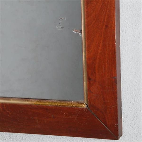 Grote foto rechthoekige biedermeier spiegel bloemmahonie en vergulde binnenlijst ca 1830 no.950079 hoogte 0 9 antiek en kunst spiegels