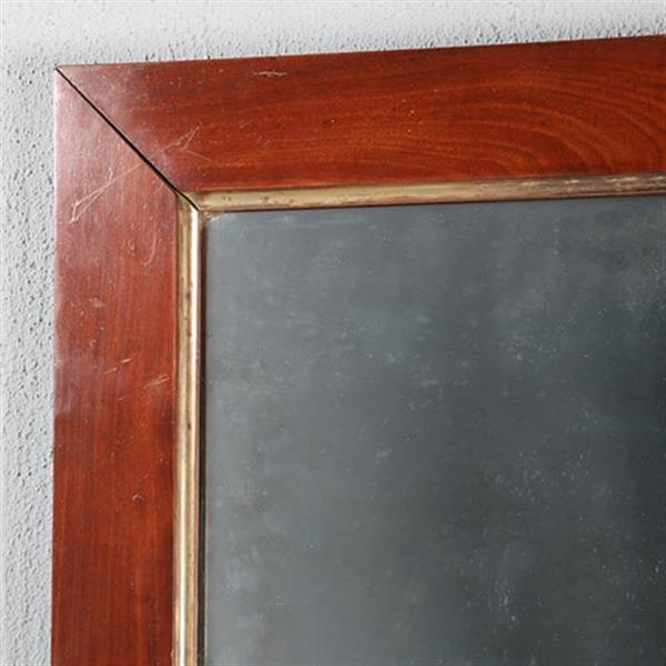 Grote foto rechthoekige biedermeier spiegel bloemmahonie en vergulde binnenlijst ca 1830 no.950079 hoogte 0 9 antiek en kunst spiegels