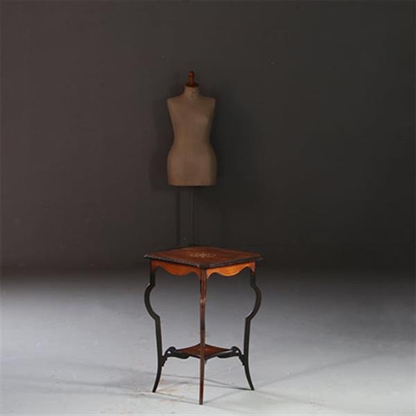 Grote foto vierkant wijntafeltje of bijzettafeltje ingelegde medaillons ca 1875 palissander no. 862460 antiek en kunst stoelen en banken