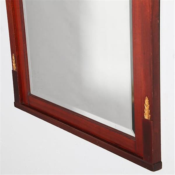 Grote foto grote schouwspiegel facet geslepen in mahonie met brons beslag ca 1890 no.961510 hoogte 1 82 m antiek en kunst spiegels