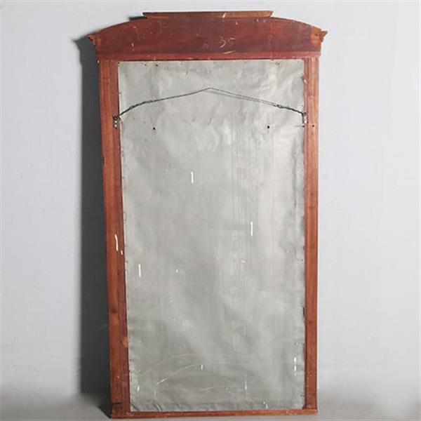 Grote foto grote schouwspiegel facet geslepen in mahonie met brons beslag ca 1890 no.961510 hoogte 1 82 m antiek en kunst spiegels