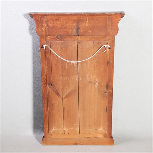 Grote foto kleine biedermeier spiegel lijst in mahonie met bloemmahonie en gewelfde kroonlijst ca 1830 no.9418 antiek en kunst spiegels
