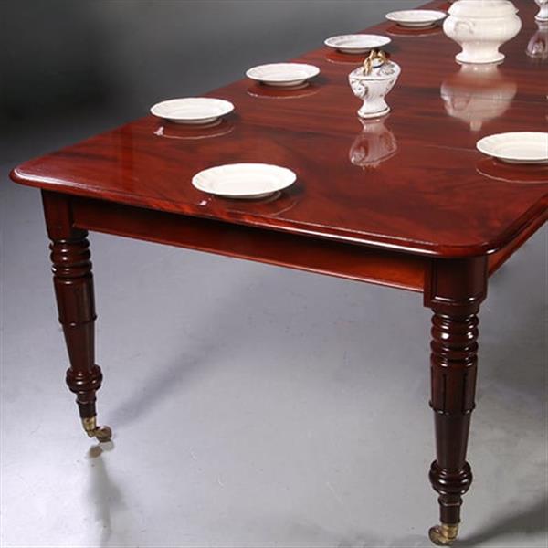 Grote foto oberispelijk mooie victoriaanse pull out table gespiegeld mahonie ca 1870 met 4 inlegbladen no.9717 antiek en kunst spiegels