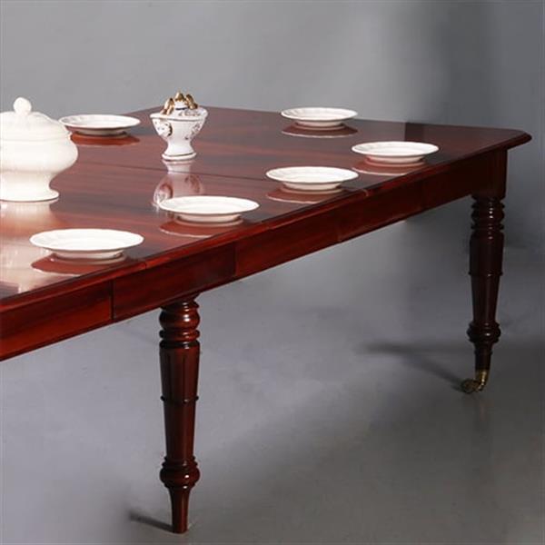 Grote foto oberispelijk mooie victoriaanse pull out table gespiegeld mahonie ca 1870 met 4 inlegbladen no.9717 antiek en kunst spiegels