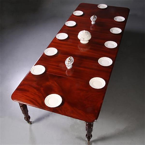 Grote foto oberispelijk mooie victoriaanse pull out table gespiegeld mahonie ca 1870 met 4 inlegbladen no.9717 antiek en kunst spiegels