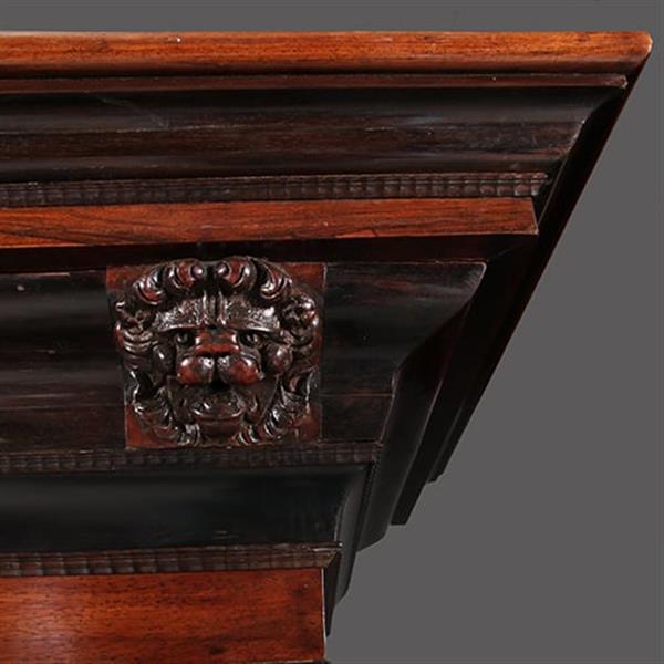 Grote foto palissander tweedeurs pilasterkast ca 1700 met veel ebben inleg no.962630 antiek en kunst stoelen en banken