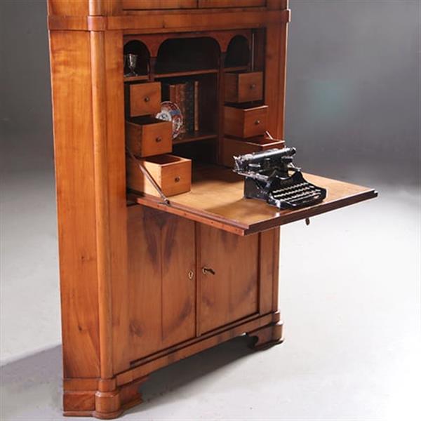 Grote foto kersenhouten hoekkast bar ca 1825 met 4 deuren en secretaire klep onwaarschijnlijk veel ruimte no antiek en kunst overige in antiek gebruiksvoorwerpen