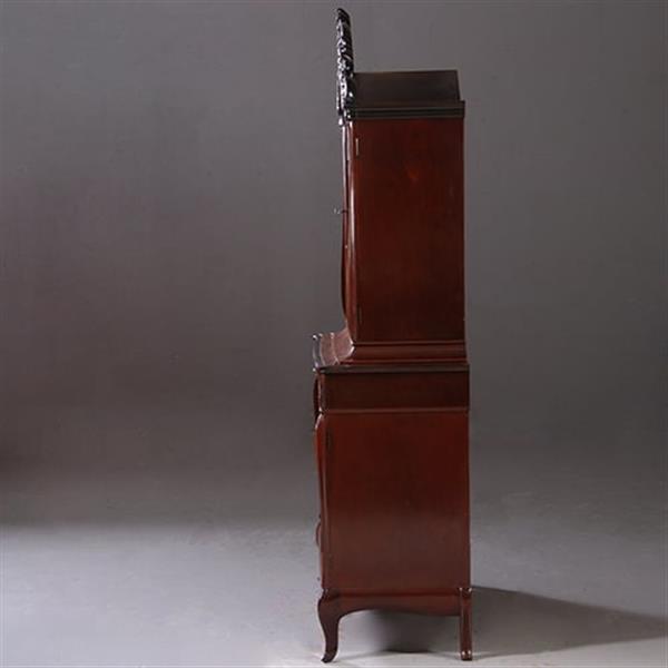 Grote foto hollands mahonie bonheur du jour gesigneerd horrix ca 1870 no.203011 antiek en kunst stoelen en banken
