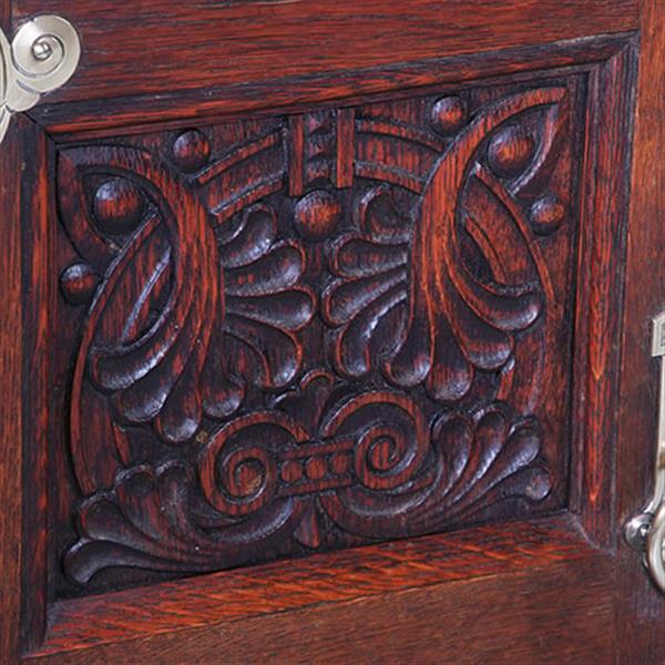 Grote foto art nouveau bureau met brons beslag en armstoel incl stof en leer naar wens no. 211115 antiek en kunst stoelen en banken