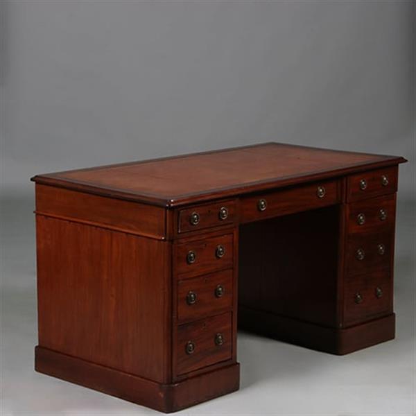 Grote foto mahonie schrijfbureau victoriaans ca 1860 met prachtig goud gestempel oud leer no.211725 antiek en kunst overige in antiek gebruiksvoorwerpen