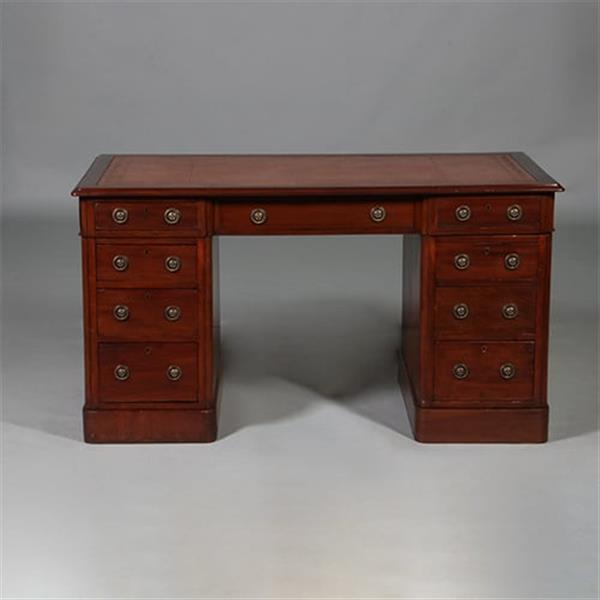 Grote foto mahonie schrijfbureau victoriaans ca 1860 met prachtig goud gestempel oud leer no.211725 antiek en kunst overige in antiek gebruiksvoorwerpen