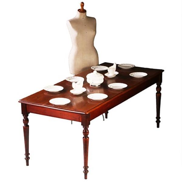 Grote foto lange tafel in essenhouten werktafel of keukentafel in prachtige oude kleur no.211730 antiek en kunst stoelen en banken