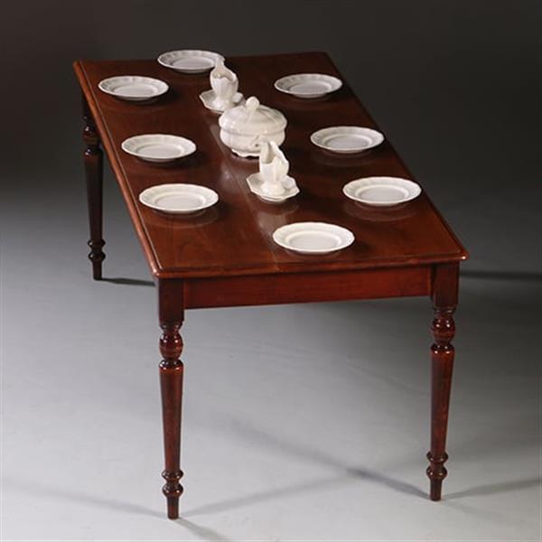 Grote foto lange tafel in essenhouten werktafel of keukentafel in prachtige oude kleur no.211730 antiek en kunst stoelen en banken