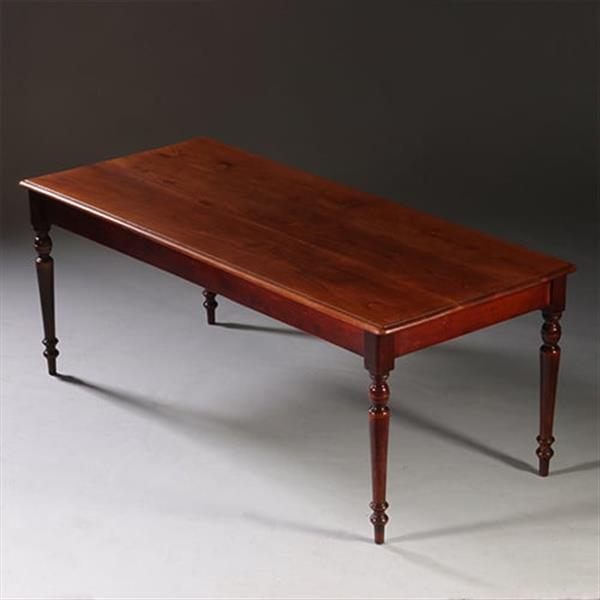 Grote foto lange tafel in essenhouten werktafel of keukentafel in prachtige oude kleur no.211730 antiek en kunst stoelen en banken