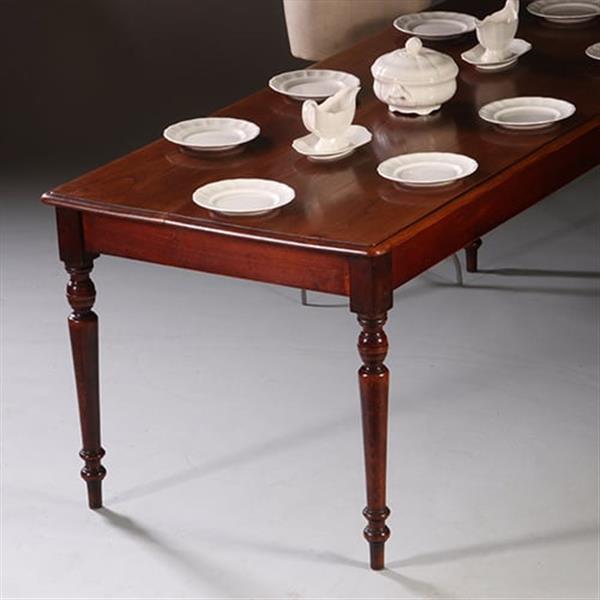 Grote foto lange tafel in essenhouten werktafel of keukentafel in prachtige oude kleur no.211730 antiek en kunst stoelen en banken