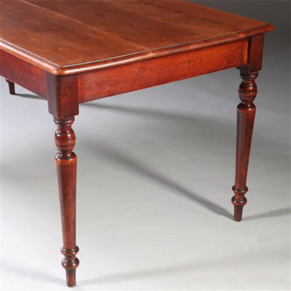 Grote foto lange tafel in essenhouten werktafel of keukentafel in prachtige oude kleur no.211730 antiek en kunst stoelen en banken