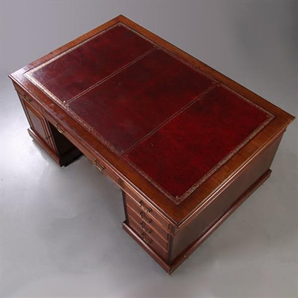 Grote foto zeer groot formaat partnerbureau ca 1880 met rood leer ingelegd no.211785 antiek en kunst overige in antiek gebruiksvoorwerpen
