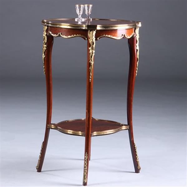 Grote foto franse lampetafel gueridon ca 1900 met geschulpt blad in mahonie met brons no.222155 antiek en kunst stoelen en banken