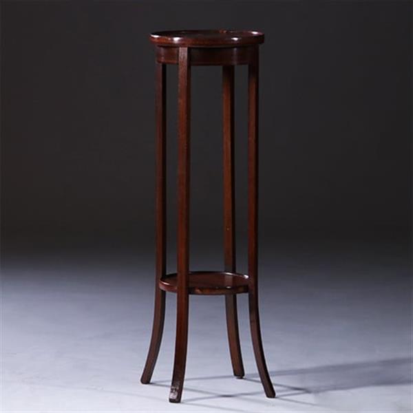 Grote foto hollandse lampetafel in strak mahonie ca. 1900 met ingelegde biesjes no.222120 antiek en kunst stoelen en banken