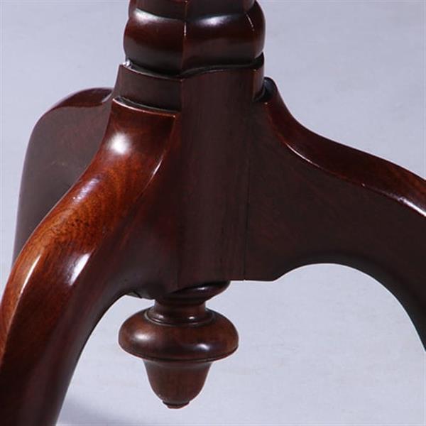 Grote foto hollandse lampetafel gueridon ca 1880 met geschulpt blad in mahonie no.222125 antiek en kunst stoelen en banken
