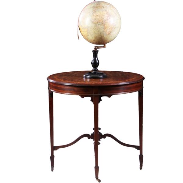 Grote foto salontafel in de hoge 19e eeuwse traditie fraai ingelegd door p e gane artistic furniture ca 1 antiek en kunst stoelen en banken