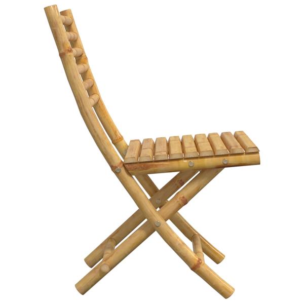 Grote foto vidaxl tuinstoelen 6 st inklapbaar 43x54x88 bamboe tuin en terras tuinmeubelen