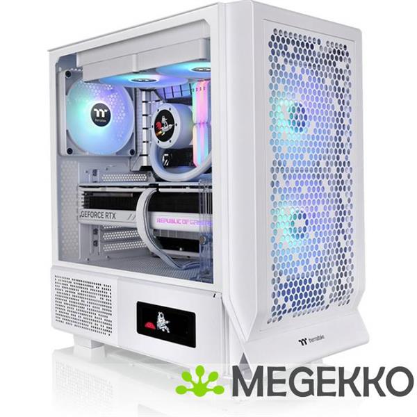 Grote foto thermaltake ceres 330 tg midi tower wit computers en software behuizingen en kasten