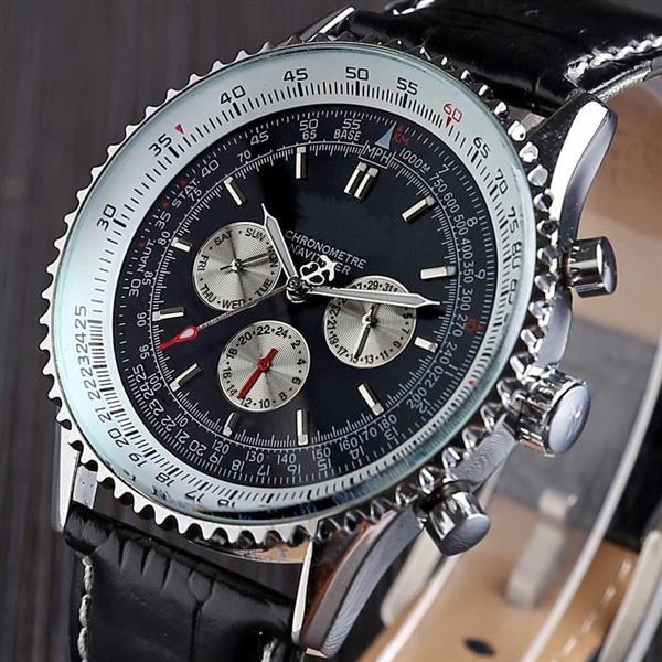 Grote foto automatisch mechanisch horloge voor heren multifunctioneel waterdicht polshorloge met zes naalden kleding dames horloges