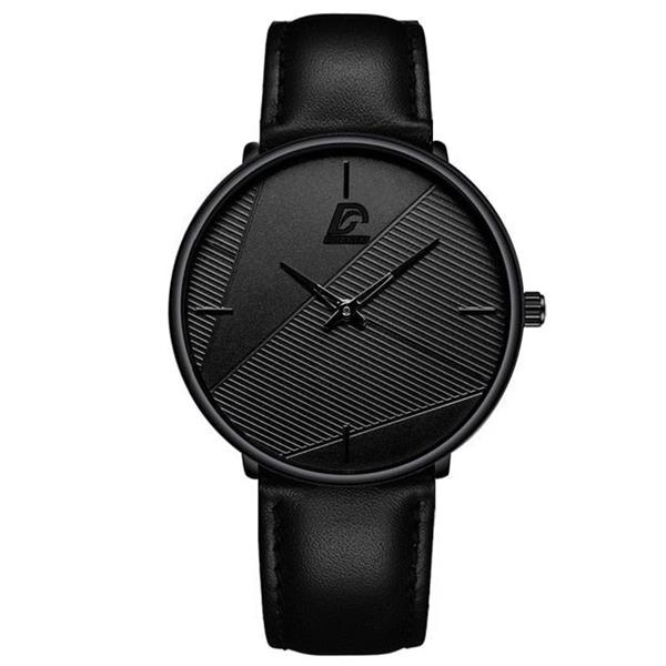 Grote foto minimalistisch horloge voor heren mode ultradun eenvoudig zakelijk kwartshorloge kleding dames horloges