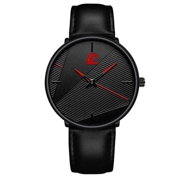 Grote foto minimalistisch horloge voor heren mode ultradun eenvoudig zakelijk kwartshorloge kleding dames horloges