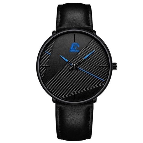 Grote foto minimalistisch horloge voor heren mode ultradun eenvoudig zakelijk kwartshorloge kleding dames horloges