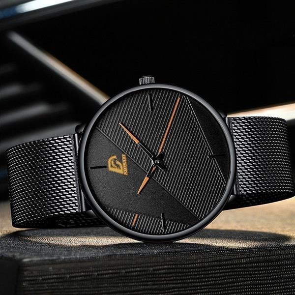 Grote foto minimalistisch horloge voor heren mode ultradun eenvoudig zakelijk kwartshorloge kleding dames horloges