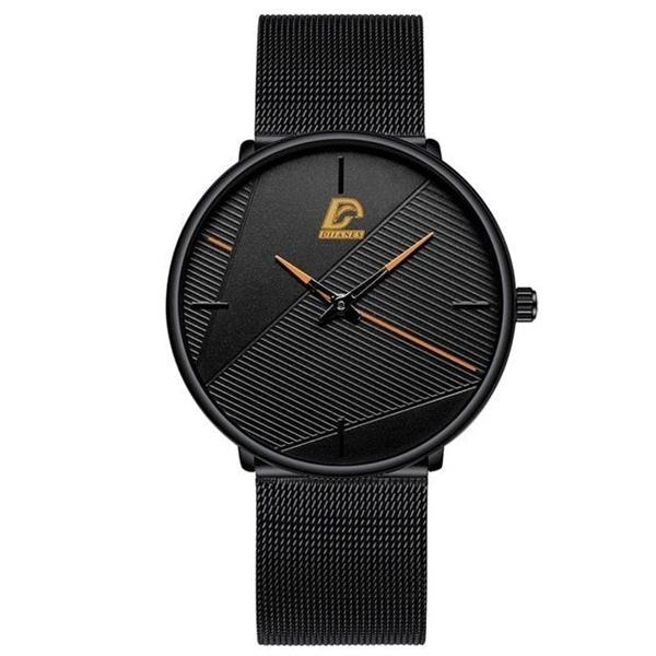 Grote foto minimalistisch horloge voor heren mode ultradun eenvoudig zakelijk kwartshorloge kleding dames horloges