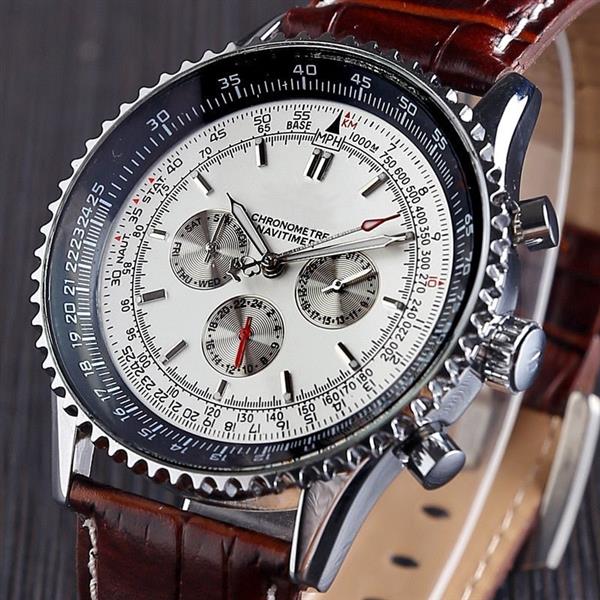 Grote foto automatisch mechanisch horloge voor heren multifunctioneel waterdicht polshorloge met zes naalden kleding dames horloges