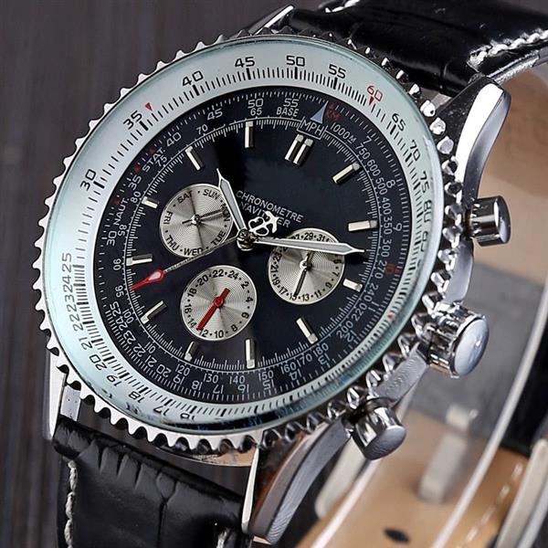 Grote foto automatisch mechanisch horloge voor heren multifunctioneel waterdicht polshorloge met zes naalden kleding dames horloges