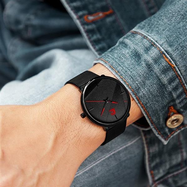 Grote foto minimalistisch horloge voor heren mode ultradun eenvoudig zakelijk kwartshorloge kleding dames horloges