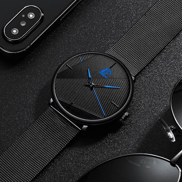 Grote foto minimalistisch horloge voor heren mode ultradun eenvoudig zakelijk kwartshorloge kleding dames horloges