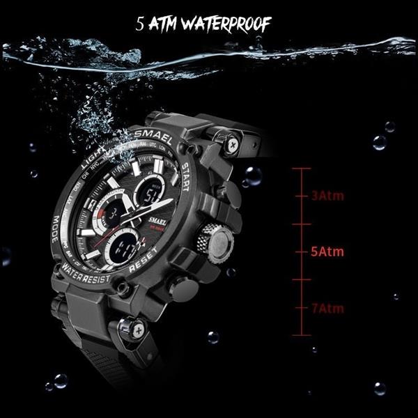 Grote foto militair sporthorloge met digitale subdials voor heren schokbestendig 5 bar waterdicht kleding dames horloges