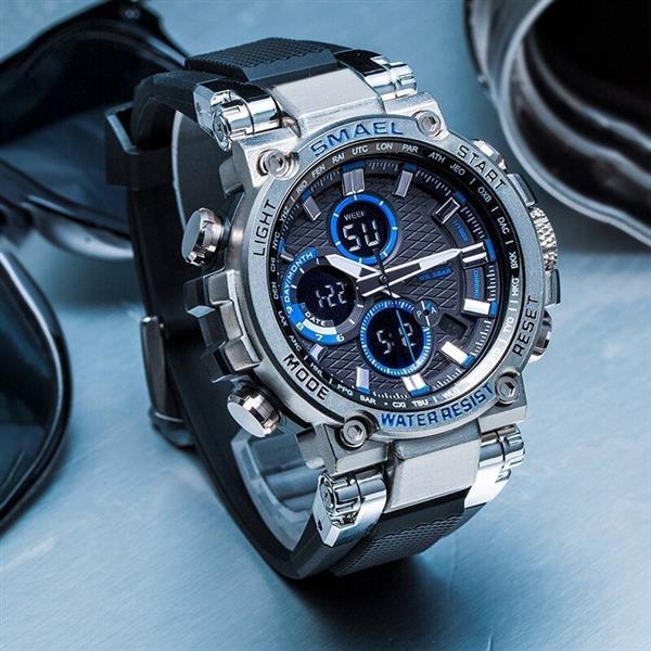 Grote foto militair sporthorloge met digitale subdials voor heren schokbestendig 5 bar waterdicht kleding dames horloges