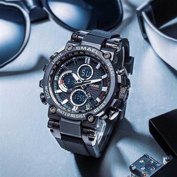 Grote foto militair sporthorloge met digitale subdials voor heren schokbestendig 5 bar waterdicht kleding dames horloges