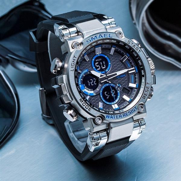 Grote foto militair sporthorloge met digitale subdials voor heren schokbestendig 5 bar waterdicht kleding dames horloges