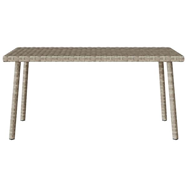 Grote foto vidaxl tuin salontafel rechthoekig 80x40x37 cm poly rattan lichtgrijs tuin en terras tuinmeubelen