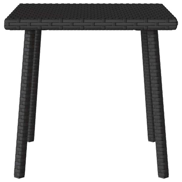 Grote foto vidaxl tuin salontafel rechthoekig 40x40x37 cm poly rattan zwart tuin en terras tuinmeubelen