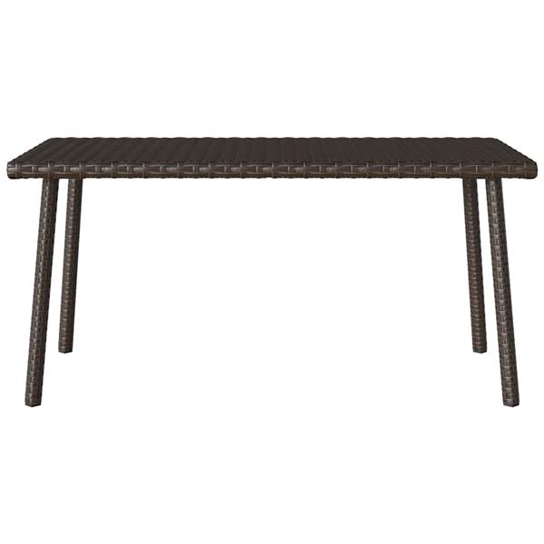 Grote foto vidaxl tuin salontafel rechthoekig 80x40x37 cm poly rattan bruin tuin en terras tuinmeubelen