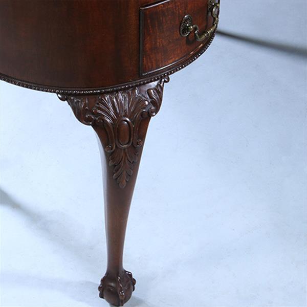 Grote foto niervormig bureau met fabelachtig mooi oud leer en 5 laden ca 1900 no.230210 antiek en kunst overige in antiek gebruiksvoorwerpen