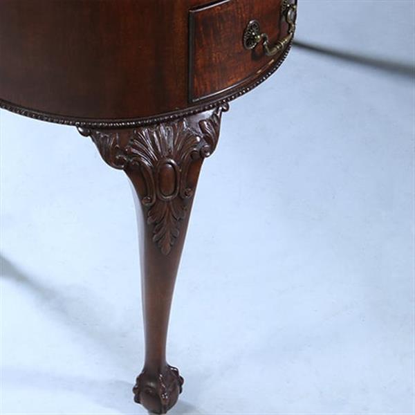 Grote foto niervormig bureau met fabelachtig mooi oud leer en 5 laden ca 1900 no.230210 antiek en kunst overige in antiek gebruiksvoorwerpen