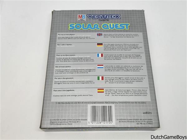 Grote foto vectrex mb solar quest boxed spelcomputers games overige merken